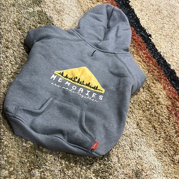 Reddy Dog Hoodie Memories are Made Together Gray Dog Sweater Large NWOT - Picture 4 of 11